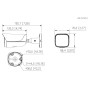 Tubular IP H265 8M WDR Iluminación Dual LED30m/IR30m 2.8mm IP67 PoE SD AUDIO MIC E/S AI