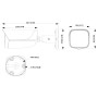 Tubular IP H265 8M WDR Starlight IR30m 3.6mm IP67 PoE SD AUDIO MIC E/S AI