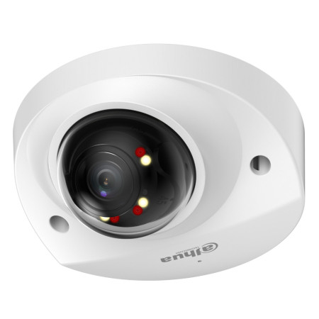 Domo IP H265 2M FULL COLOR WDR Iluminación Dual LED30m/IR30m 2.8mm IK10 IP67 PoE MIC AUDIO E/S AI