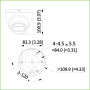 MiniDomo IP H265 2M DN SMART Starlight IVS IR30m 2.8mm IP67 PoE SD MIC color negro