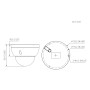 Domo IP H265 2M WDR Starlight IR40m 2.7-13.5VFM IP67 IK10 PoE MIC AI. Color negro