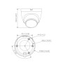 MiniDomo IP 2M H265 FULL COLOR WDR IVS SMD Iluminación Dual LED30m/IR30m 2.8mm IP67 PoE MIC AI
