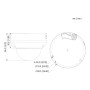 Domo IP Gran Angular H265 4M WDR Starlight IR15m 2.1mm IP67 IK10 PoE AUDIO MIC E/S AI