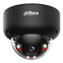 Domo IP H265 4M WDR Iluminación Dual LED40m/IR40m 2.8mm IK10 IP67 PoE SD AUDIO MIC E/S AI. Color Negro