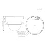 Domo IP 6M H265 FULL COLOR WDR Iluminación Dual LED50m/IR50m 2.7-13.5mm IP67 IK10 PoE MIC AUDIO AI