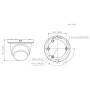 MiniDomo IP 8M H265 FULL COLOR WDR IVS SMD Iluminación Dual LED30m/IR30m 2.8mm IP67 PoE MIC AI
