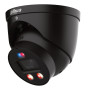 MiniDomo IP WizColor TiOC PRO H265 8M WDR Iluminación Dual LED30m/IR30m 2.8mm IP67 PoE MIC/Altavoz AUDIO E/S AI Color Negro