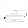 Domo PT IP 2M H265 WiFi DN ICR WDR Starlight 3.6mm 3D IP66 IK08 AUDIO