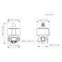 Cámara PTZ IP 4M H265 WDR Iluminación Dual LED30m/IR50m 5x IP66 PoE AUDIO MIC/Altavoz E/S AI