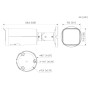 Tubular IP 12M H265 Iluminación Dual LED30m/IR30m 2.8mm IP67 PoE MIC AI