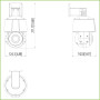 Cámara PT IP 2M H265 dWDR IR30m 4mm Starlight IVS SMD IP66 PoE AUDIO MIC AI