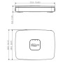 NVR 8ch 160Mbps H265 4K HDMI 8PoE 1HDD