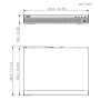 NVR 16ch 144Mbps H265 4K HDMI 2HDD