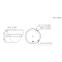 Domo IP H265 8M WDR Iluminación Dual LED30m/IR30m 2.8mm IK10 IP67 PoE SD AUDIO MIC E/S AI