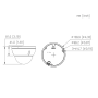 Domo IP H265 4M WDR Iluminación Dual LED30m/IR30m 3.6mm IK10 IP67 PoE SD MIC AI