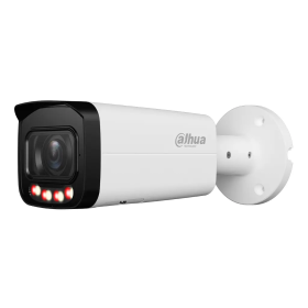 Tubular IP 2M H265 FULL COLOR WDR Iluminación Dual LED60m/IR60m 2.7-13.5mm IP67 PoE AUDIO MIC E/S AI