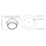 MiniDomo IP 6M H265 FULL COLOR WDR Iluminación Dual LED40m/IR40m 2.7-13.5mm IP67 PoE MIC AI