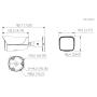 Tubular IP H265 8M WDR Iluminación Dual LED50m/IR50m 2.8mm IP67 PoE SD MIC AUDIO E/S AI