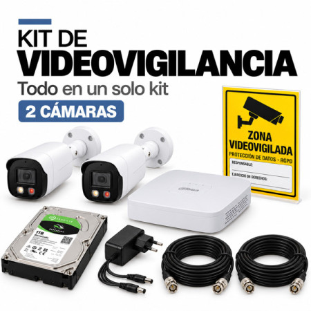 Kit de videovigilancia de 2 camaras