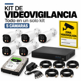 Kit de videovigilancia de 5 camaras