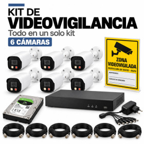 Kit de videovigilancia de 6 camaras